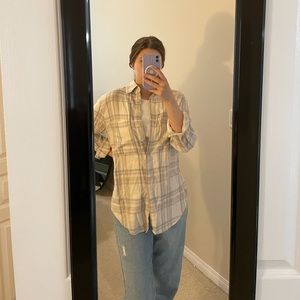 Dynamite Plaid Shirt - Size S